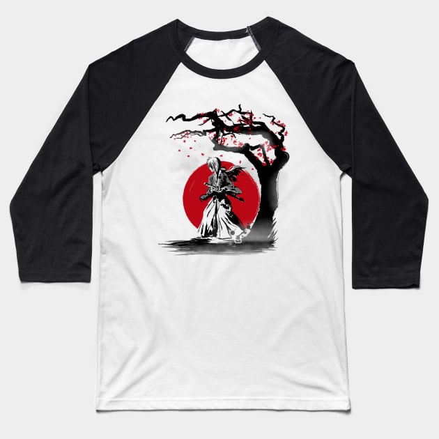 Wandering Samurai Baseball T-Shirt by ddjvigo